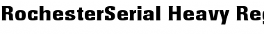 RochesterSerial-Heavy Regular Font