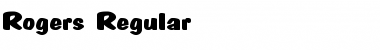 Rogers Regular Font