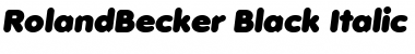 Download RolandBecker-Black Font