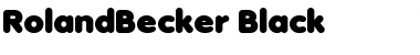 RolandBecker-Black Regular Font