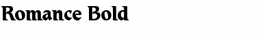 Romance Bold Font