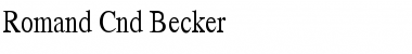 Download Romand Cnd Becker Font