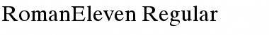 RomanEleven Regular Font