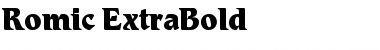 Romic-ExtraBold Extra Bold Font