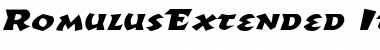 RomulusExtended Italic Font