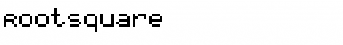 RootSquare Medium Font