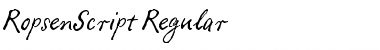 Download RopsenScript-Regular Font