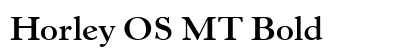 Horley OS MT Bold preview