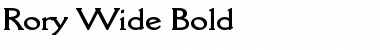 Rory Wide Bold Font