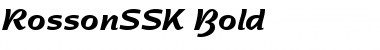 RossonSSK Bold Font