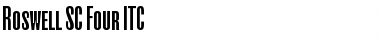 Roswell SC Four ITC Bold Font Roswell SC Four ITC Bold Font