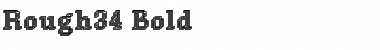 Rough34 Bold Font