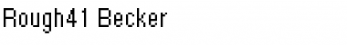 Download Rough41 Becker Font