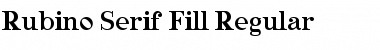 Rubino Serif Fill Regular Font