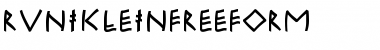 RuniKleinFreeform Regular Font