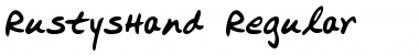 RustysHand Regular Font