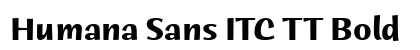 Humana Sans ITC TT Bold preview