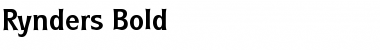 Rynders Bold Font