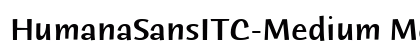 HumanaSansITC-Medium Medium preview