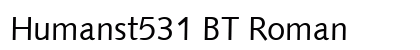 Humanst531 BT Roman Preview