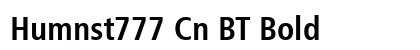 Humnst777 Cn BT Bold preview