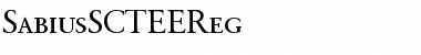 SabiusSCTEEReg Regular Font