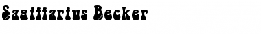 Sagittarius Becker Normal Font