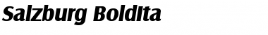 Salzburg-BoldIta Regular Font