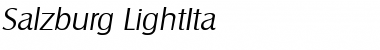 Download Salzburg-LightIta Font