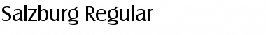 Salzburg-Regular Regular Font