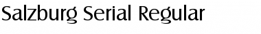 Salzburg-Serial Regular Font