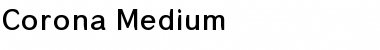 Download Corona Medium Font