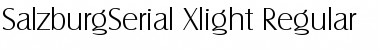Download SalzburgSerial-Xlight Font