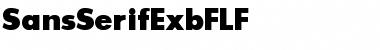 SansSerifExbFLF Regular Font