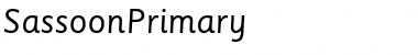 SassoonPrimary RomanItalic Font