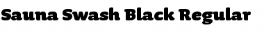 Sauna Swash Black Regular Font