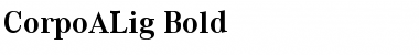 CorpoALig Bold Font