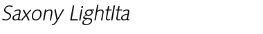 Saxony-LightIta Regular Font