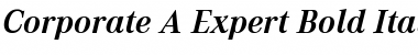 Corporate A Expert BQ Bold Italic Font