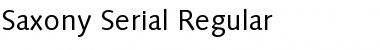 Saxony-Serial Regular Font