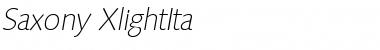 Saxony-XlightIta Regular Font