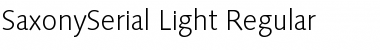 Download SaxonySerial-Light Font