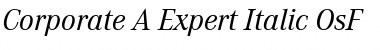 Corporate A Expert BQ Italic Font