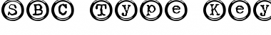 SBC Type Keys Regular Font