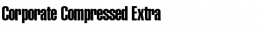 Corporate Compressed Extra Regular Font