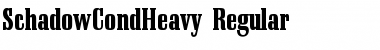 SchadowCondHeavy Regular Font