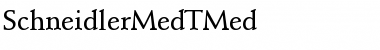 SchneidlerMedTMed Regular Font
