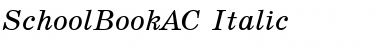 SchoolBookAC Italic Font