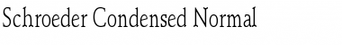 Download Schroeder Condensed Font