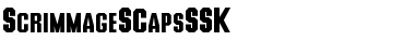 ScrimmageSCapsSSK Regular Font